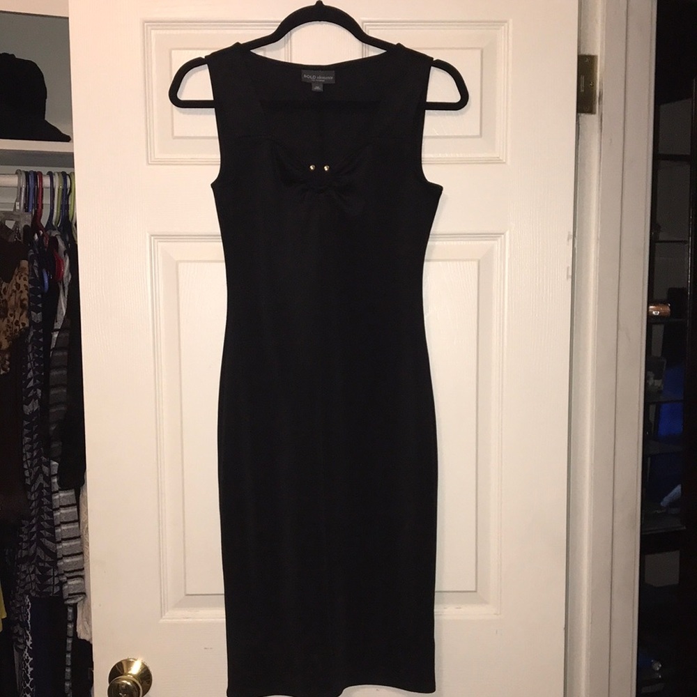 Bold Elements {Cut To Curve} Midi Length Bodycon … - image 1